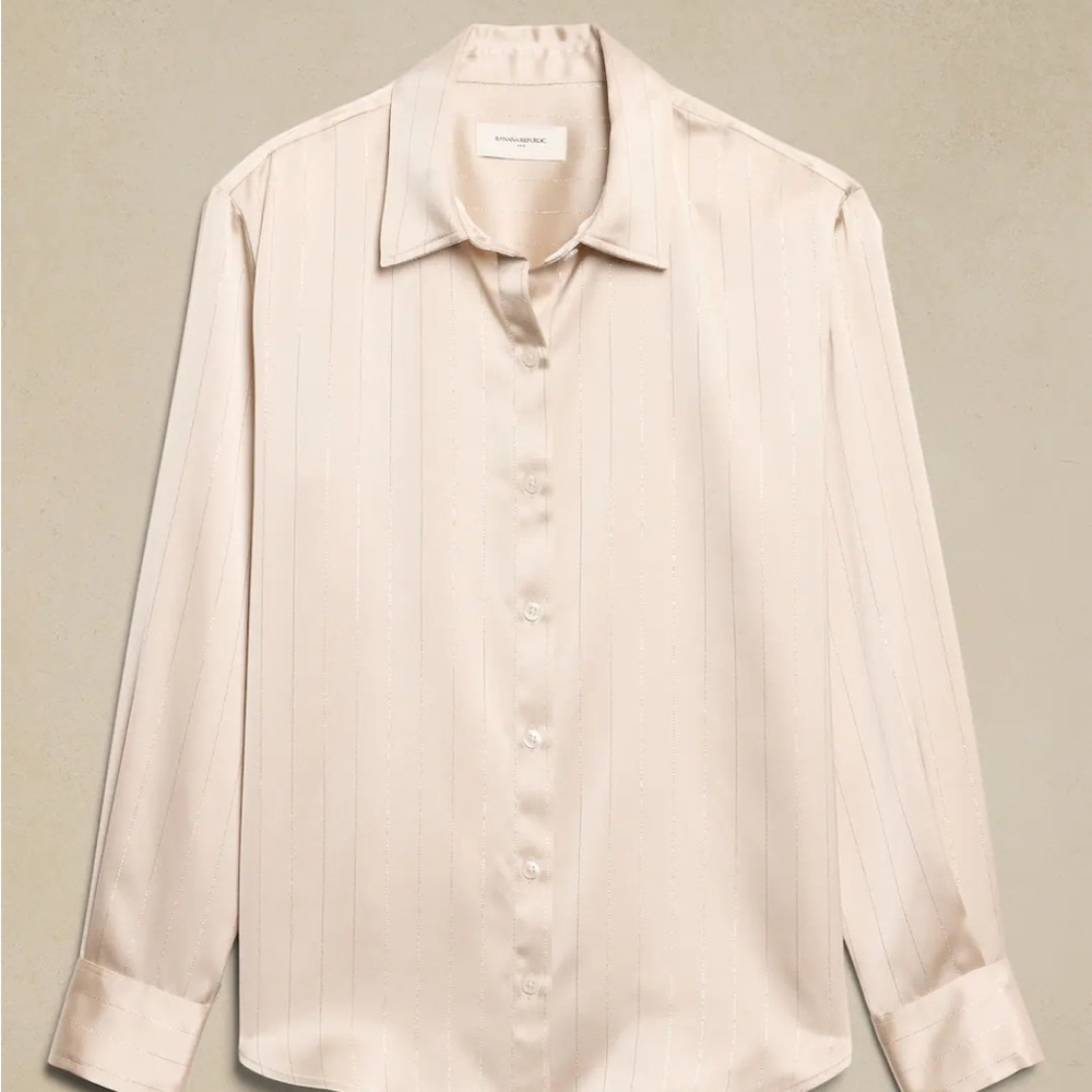 Cream Button-Up Shirt